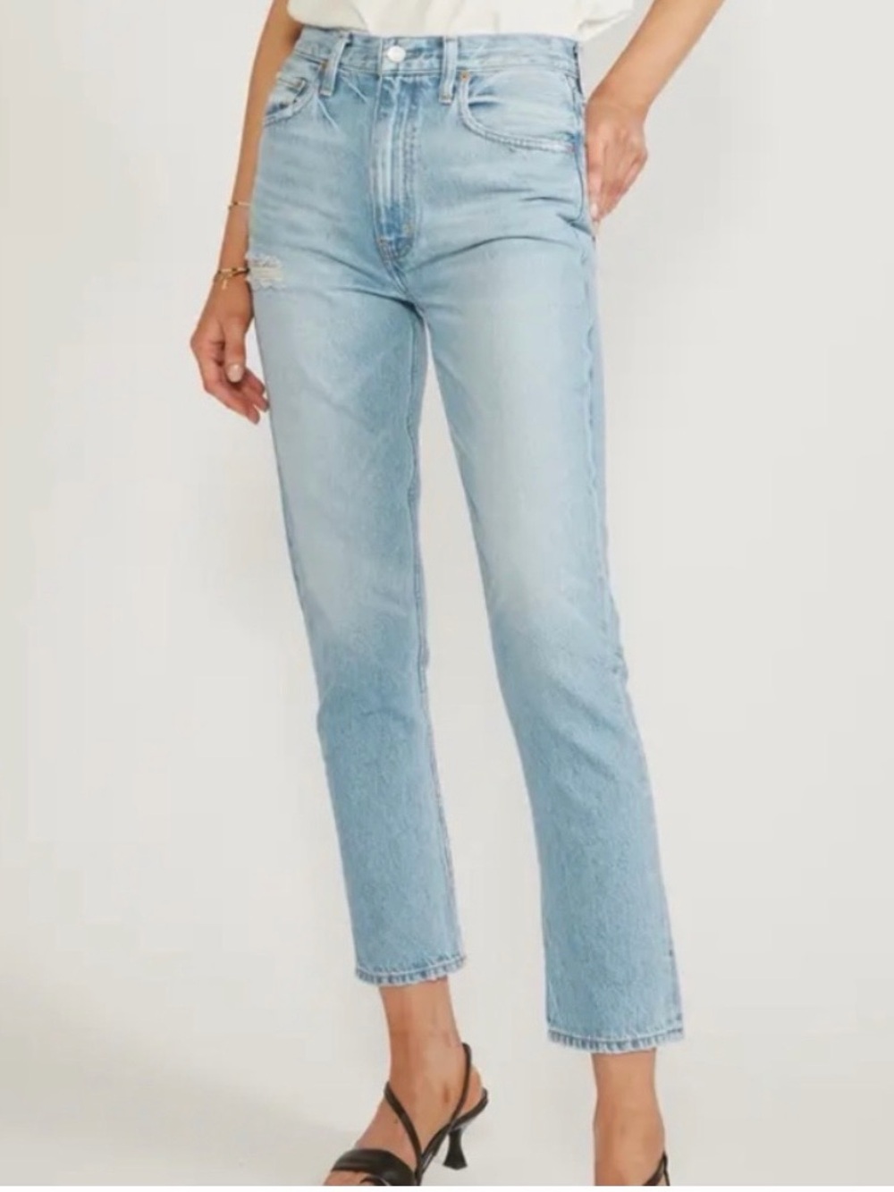 NWT Etica Finn Straight Jeans Feather Size 26